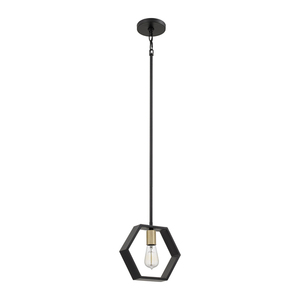 Lampă suspendată Bismarck cu 1 lumină - negru pământiu Elstead small 0