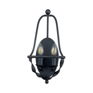 Aplică Elstead Bradbury cu 2 socluri E14, gri cenușiu Grey Ash small 1