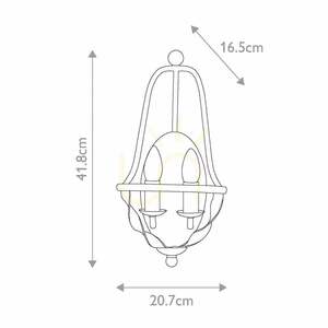 Aplică Elstead Bradbury cu 2 socluri E14, gri cenușiu Grey Ash small 5