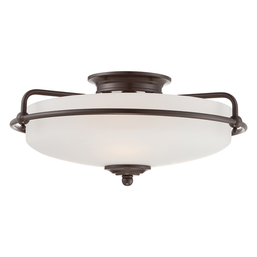 Verifica Plafonieră Elstead Griffin 3xE27, bronz palladian, 42 cm