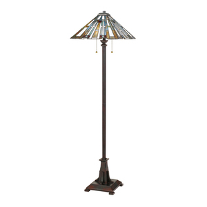 Lampă de podea Elstead Maybeck stil Tiffany Valiant Bronze 2 x E27 max. 60 W QZ-MAYBECK-FL small 0