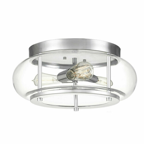 Verifica Trilogy 3 Light Flush Mount Elstead