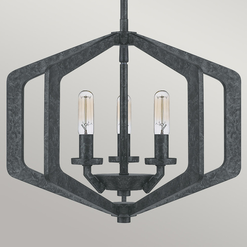 Verifica Lustră suspendată Vanguard 3xE14 neagră Old Black Quoizel Elstead