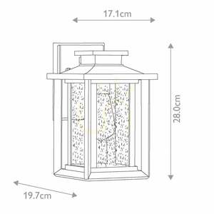 Felinar de perete mic Wakefield - 1 sursă de lumină - Negru Earth Black Elstead small 4