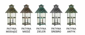 Lampă suspendată exterior SU-MA Toledo negru patinat E27 K 1018 R small 2