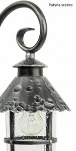 Aplică de perete exterior SU-MA Toledo negru patinat aluminiu/sticlă K 3012/1/R small 4