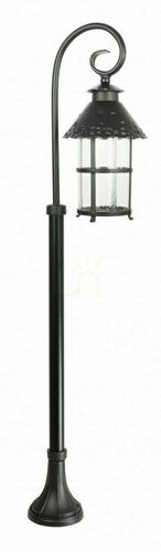 Verifica Felinar grădină exterior SU-MA Toledo negru patină 116 cm E27 K 5002/2/R
