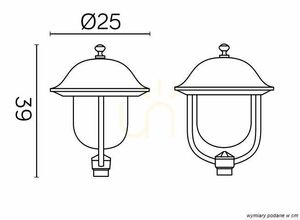 Lampă exterior SU-MA Prince negru patinat E27 IP43 K 1018 O small 5