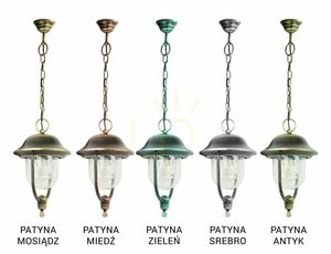 Lampă suspendată exterior SU-MA Prince negru patină E27 60W K 1018/1/O small 3