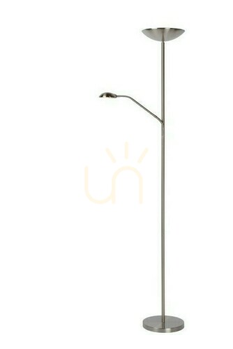 Verifica Lampă de podea Lucide Zenith LED argintie, metal, 180 cm, dimabilă 19791/24/12