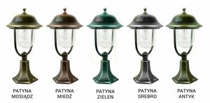 Lampa de gradina SU-MA Prince negru patina 55 cm E27 K4011/1/O small 5