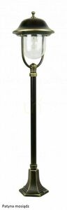 Lampă de grădină SU-MA Prince neagră 117 cm E27 IP43 K 5002/2/O small 4
