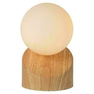 Lampă de masă Lucide LEN lemn sticlă Japandi 45561/01/72 small 4