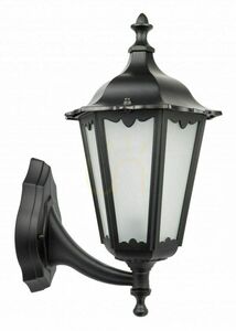 Lampă de perete exterior SU-MA Classic Retro negru patinat aluminiu K 3012/1/D g small 0