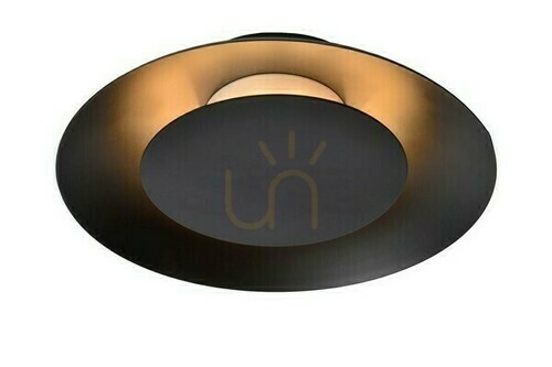 Verifica Plafon LED Lucide FOSKAL negru 21,5 cm 6W 2700K 79177/06/30