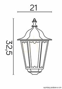 Lampă grădină exterior SU-MA Retro Midi negru E27 K 1018 M small 4