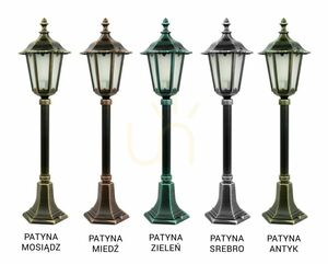 Lampă de grădină retro SU-MA neagră patinată E27 76 cm K 5002/3/M small 4