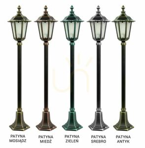 Lampă de grădină retro SU-MA neagră aluminiu 106 cm K 5002/2/M small 4
