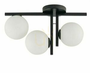 Plafonieră Sigma Andy 3 negru 33286 LED G9 sticlă metal 48 cm small 0