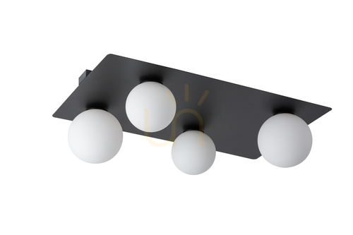 Verifica Plafonieră Sigma Argon 4 negru 62 cm oțel vopsit SKU 33282