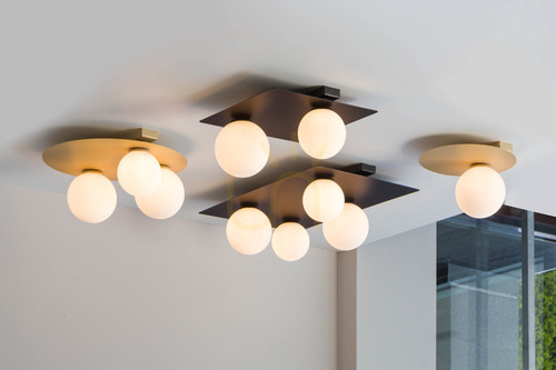 Verifica Plafonieră Sigma Argon 4 LED bej auriu 62 cm 33283