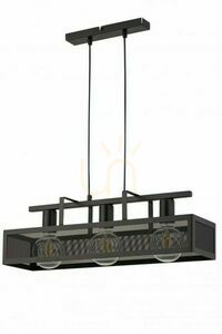 Lampă suspendată Sigma Albert 3 negru E27 60 cm SKU 32173 small 0