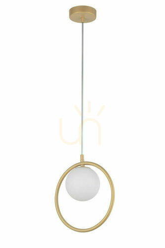 Verifica Lampă suspendată Sigma Aqua auriu bej 12 cm G9 SKU 33409