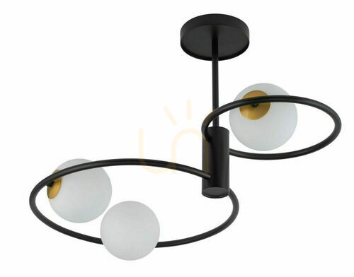 Verifica Plafonieră Sigma Aqua 3 neagră 3xG9 64 cm 33465