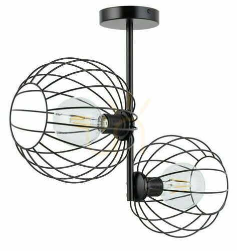 Verifica Plafonieră Sigma Cherry 2 neagră E27 2 becuri 32362