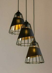 Lampă suspendată Sigma DENI 3 Koło negru-aur 40544 small 1