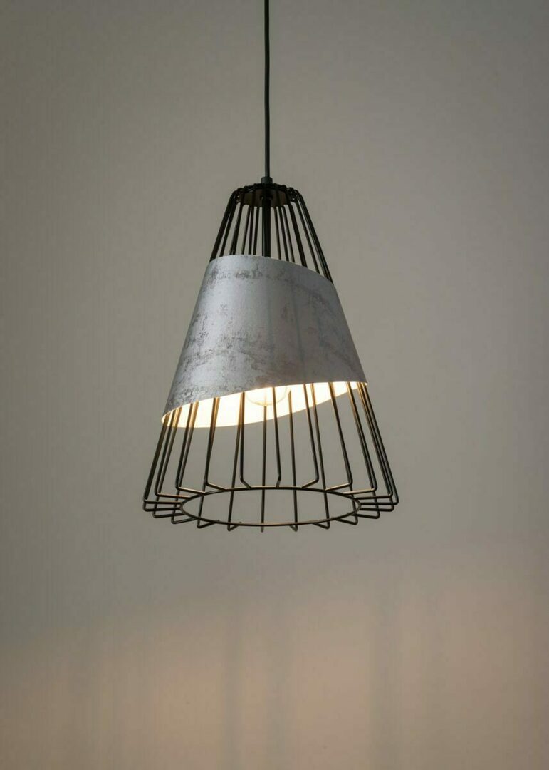 Vedere Lampă suspendată Sigma DENI L negru/argintiu 28cm E27 40536 Lampă suspendată Sigma DENI L negru/argintiu 28cm E27 40536