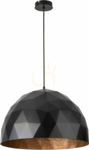 Lampă suspendată Sigma Diament L negru cupru 50 cm 31368 small 0