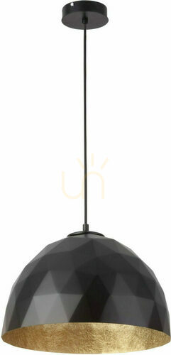 Verifica Lampă suspendată Sigma Diament M negru auriu 35 cm 31371