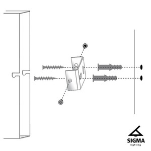 Aplică Sigma FLOP alb 32426 E27 oțel vopsit small 1