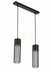 Lampă suspendată Sigma Fobia 2 negru GU10 2x10W 33450 small 0