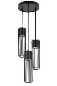 Lampă suspendată Sigma Fobia 3 neagră GU10 3 becuri SKU 33456 small 0