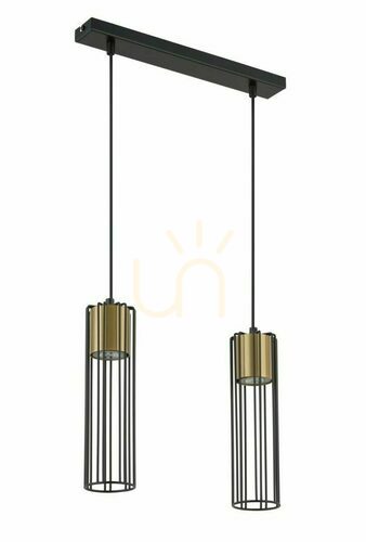 Verifica Lampă suspendată Sigma Fobia 2 negru-auriu GU10 33452