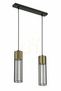 Lampă suspendată Sigma Fobia 2 negru-auriu GU10 33452 small 0