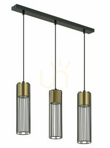Lampă suspendată Sigma Fobia 3 negru/auriu GU10 60 cm 33455 small 0