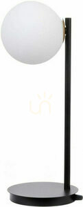 Lampă de masă Sigma Gama negru sticlă albă 43 cm 50201 small 0