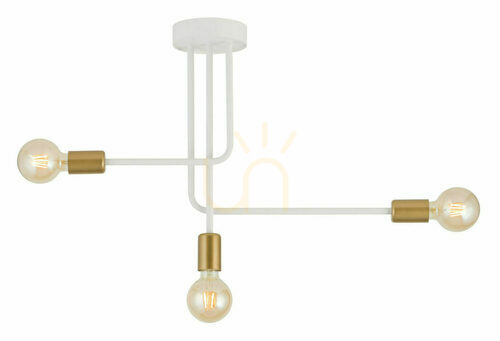 Verifica Plafonieră Sigma Gino 3 alb-auriu 64 cm E27 32381