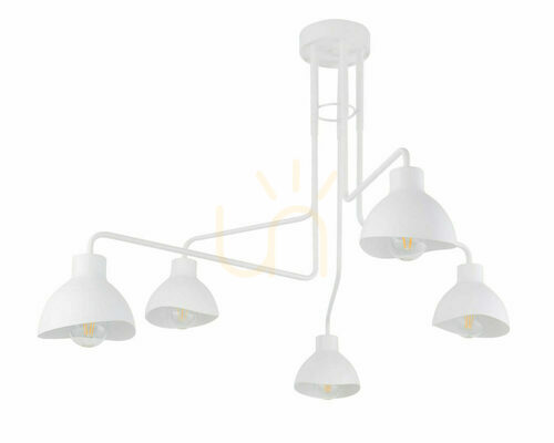 Verifica Plafonieră Sigma Holi 5, alb 32452, 5 × E27, oțel lăcuit, 104 cm
