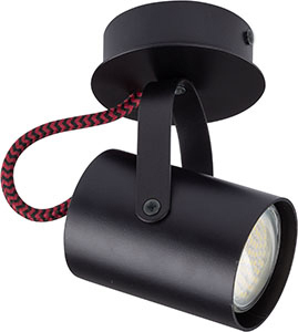 Verifica Plafonieră Sigma Kamera 1xGU10 negru/roșu 32613