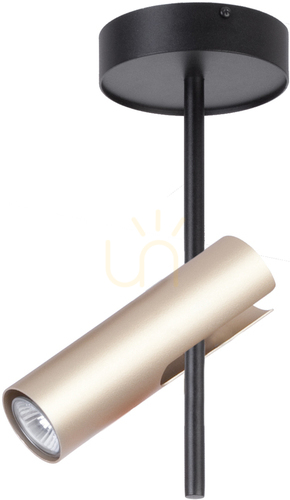 Verifica Plafonieră Sigma Leda 1 GU10 negru auriu 10W IP20 33108