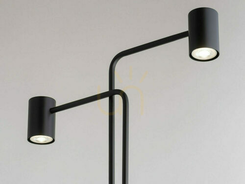 Verifica Lampadar Sigma Luis negru 2xGU10 oțel vopsit 162 cm 50355