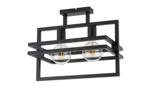 Plafonieră Sigma Merci 2 Negru 32403 Oțel E27 small 0