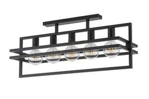 Plafonieră Sigma Merci 5 negru, 5xE27, oțel vopsit, SKU 32409 small 0