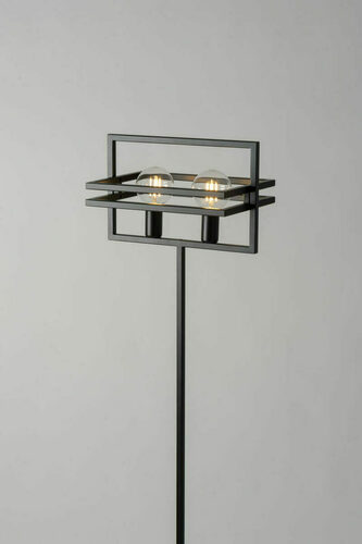 Verifica Lampadar Sigma MERCI negru, 162 cm, oțel, 2xE27, SKU 50323