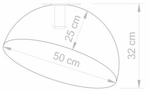 Plafonieră Sigma Sfera 50 argintie E27 32457 small 4