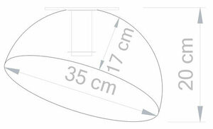 Plafonieră Sigma Sfera 35 argintiu 1xE27 IP20 SKU 32458 small 4
